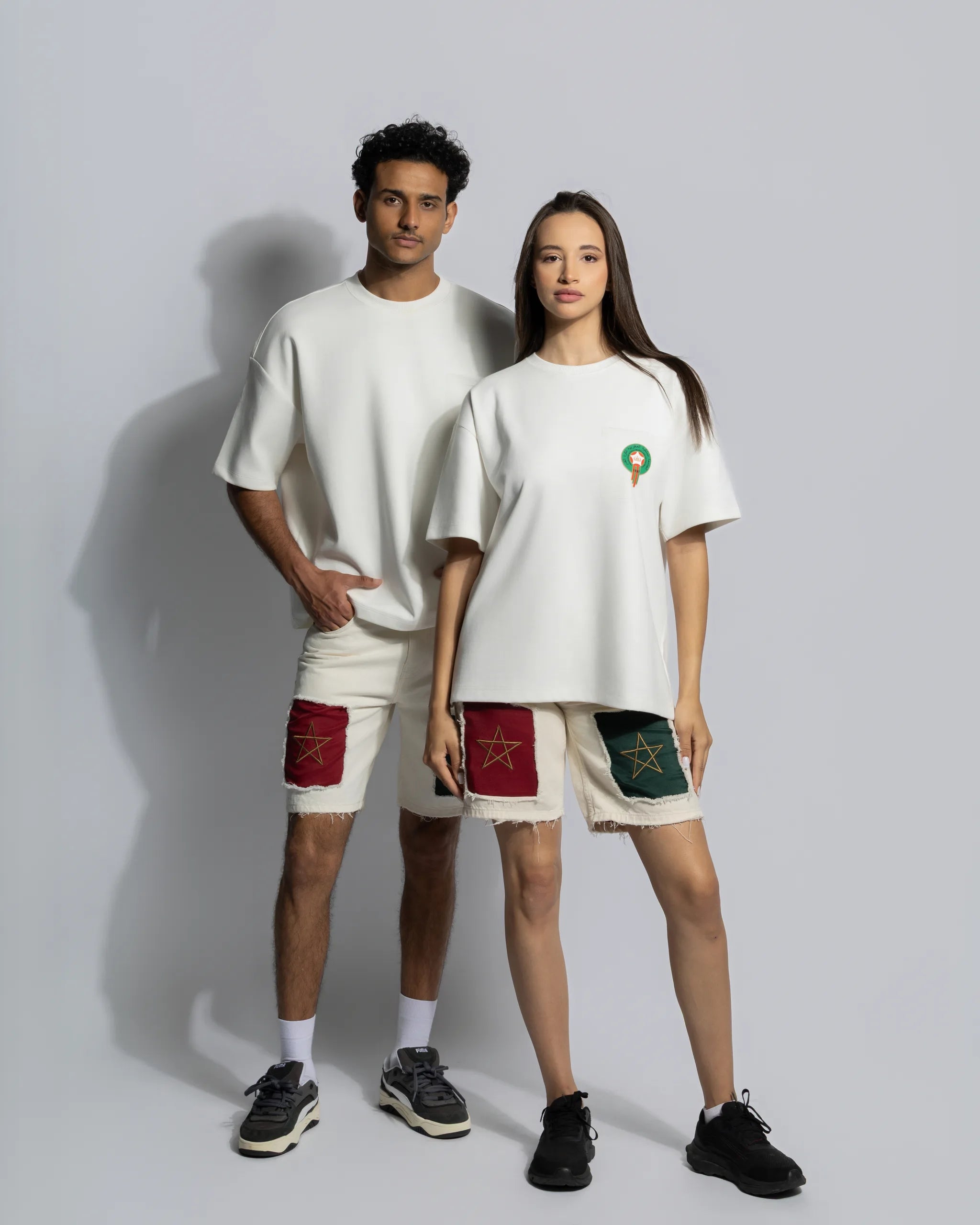 Short Royaume Denim White