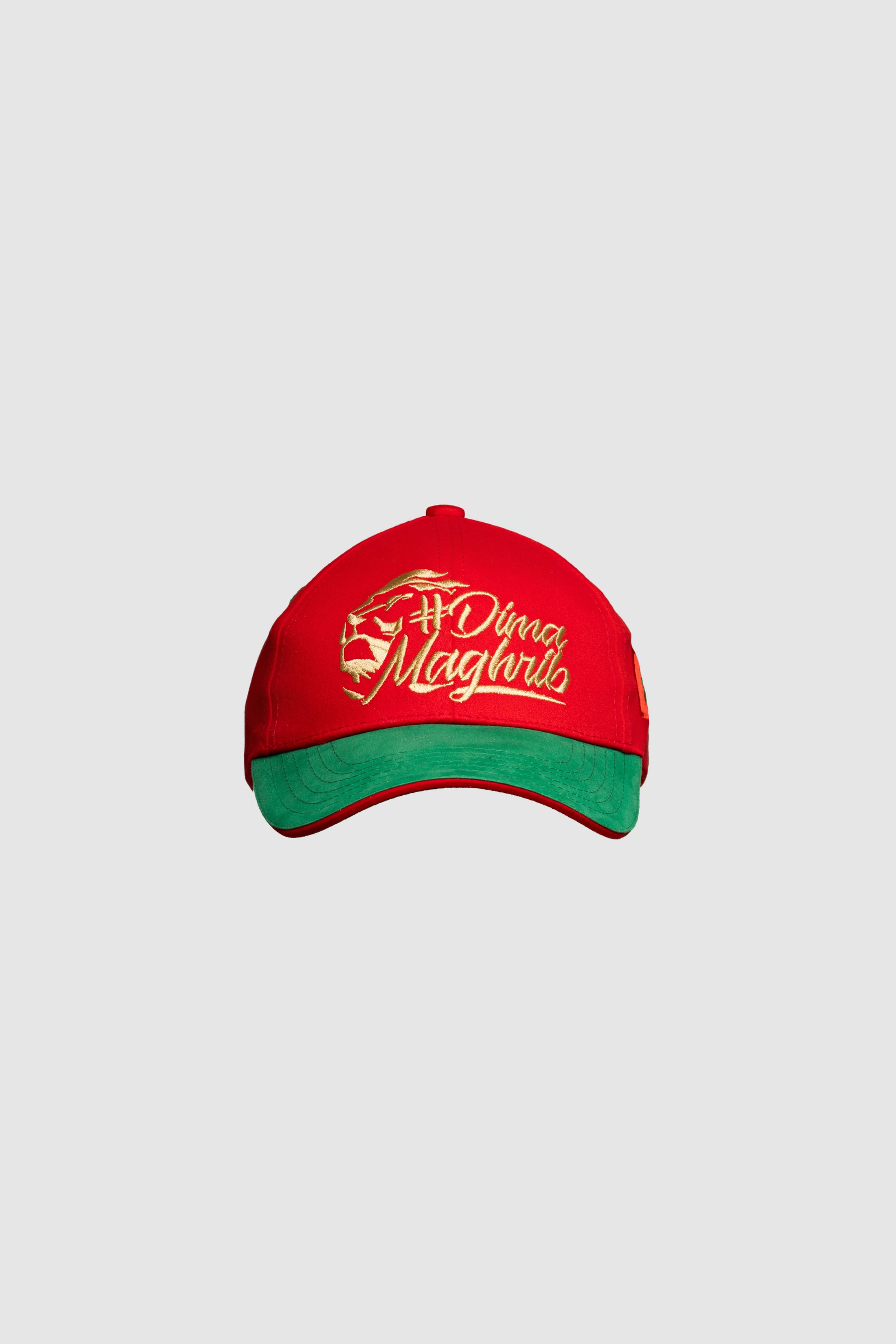 Red & Green Cap Dima Maghrib