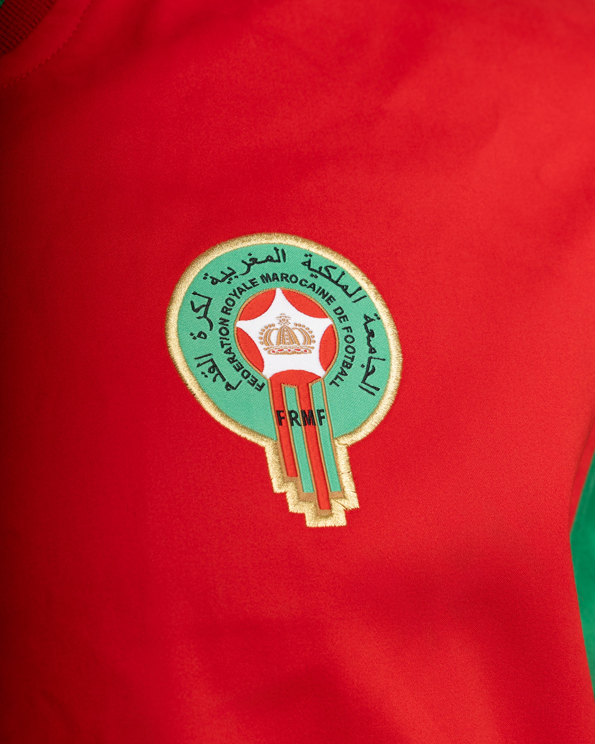 Red and Green Varsity Jacket Dima Maghrib