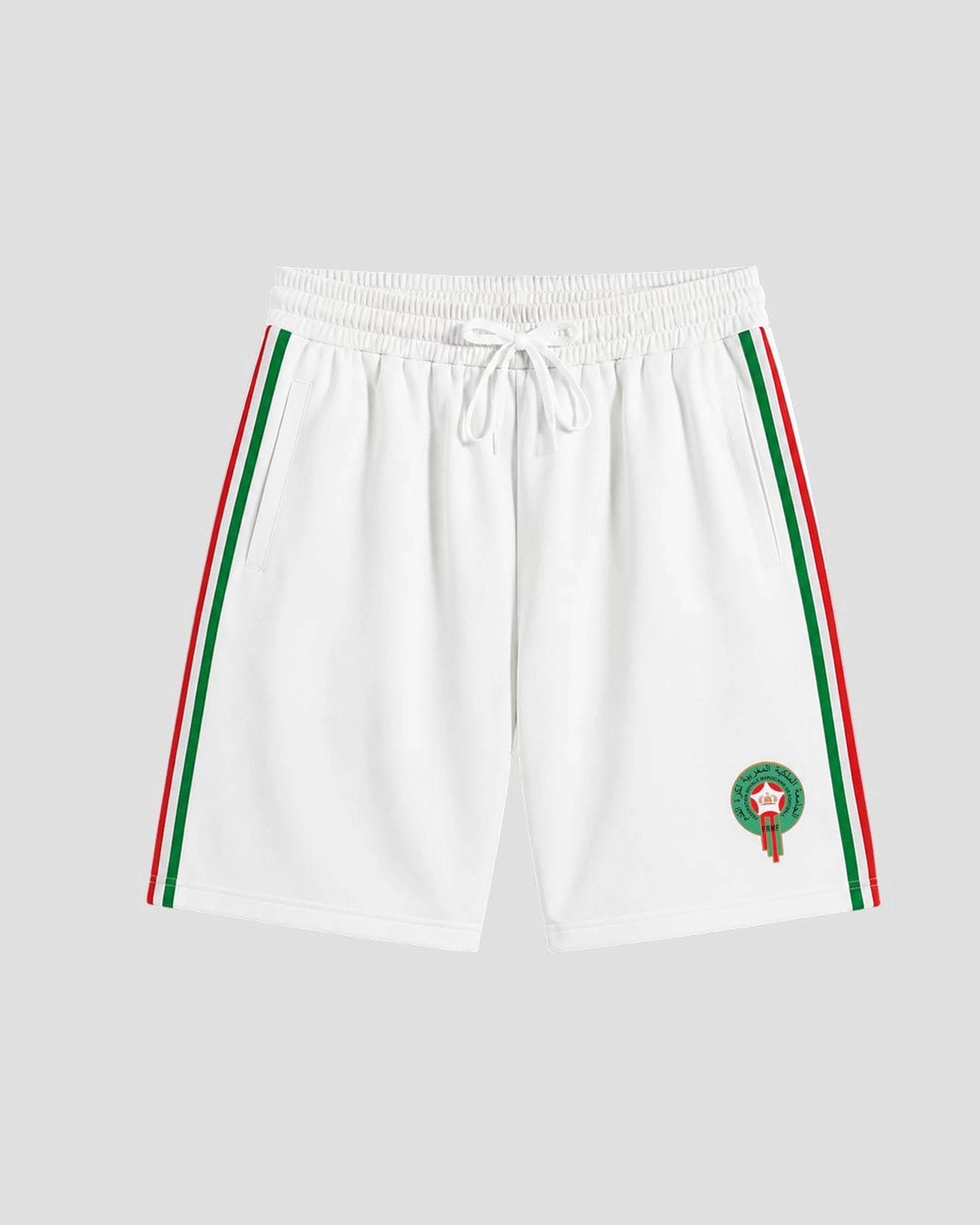 Colorblock Off-White Shorts