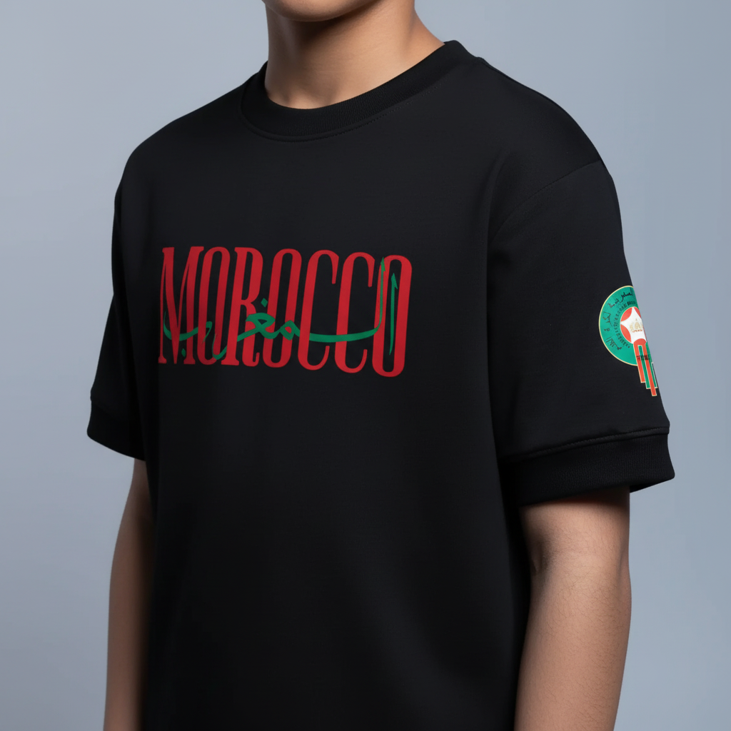 Morocco Kids T-Shirt - Black